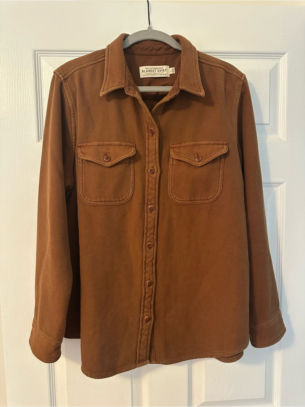 New Outerknown Women’s Blanket Shirt - Sepia - Size L